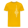Fernsehturm der Noten - Männer Premium T-Shirt - Sonnengelb