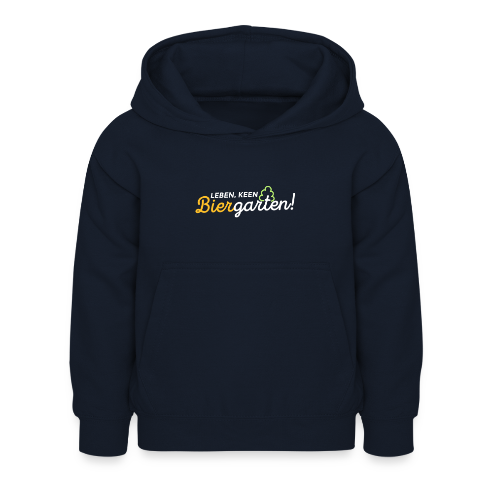Leben, keen Biergarten! - Kinder Hoodie - Navy