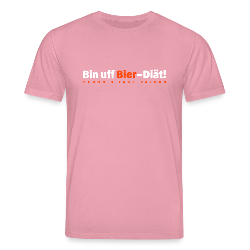 Bin uff Bier-Diät! (schon 3 Tage valorn) - Unisex Bio T-Shirt - Lila Traum
