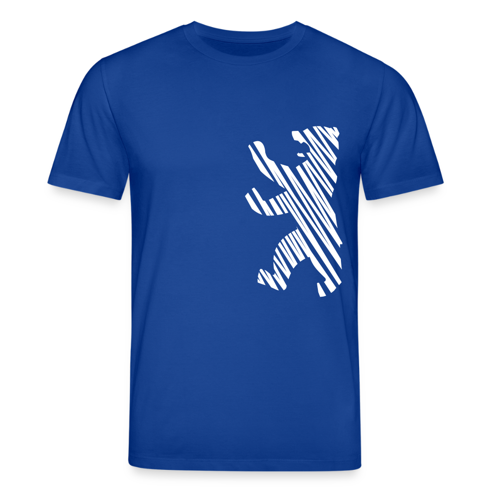 Berliner Bär im Netz - weiß - Unisex Bio T-Shirt - Dunkelblau