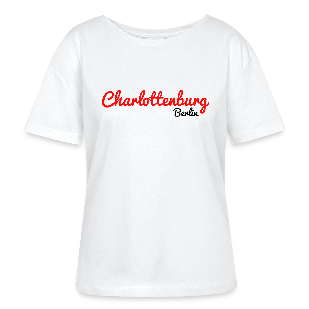 Charlottenburg Berlin - Relaxed Rundhals Frauen Bio-T-Shirt - Weiß