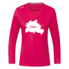 Heimat Berlin - Frauen Sport Langarmshirt - dunkles Pink