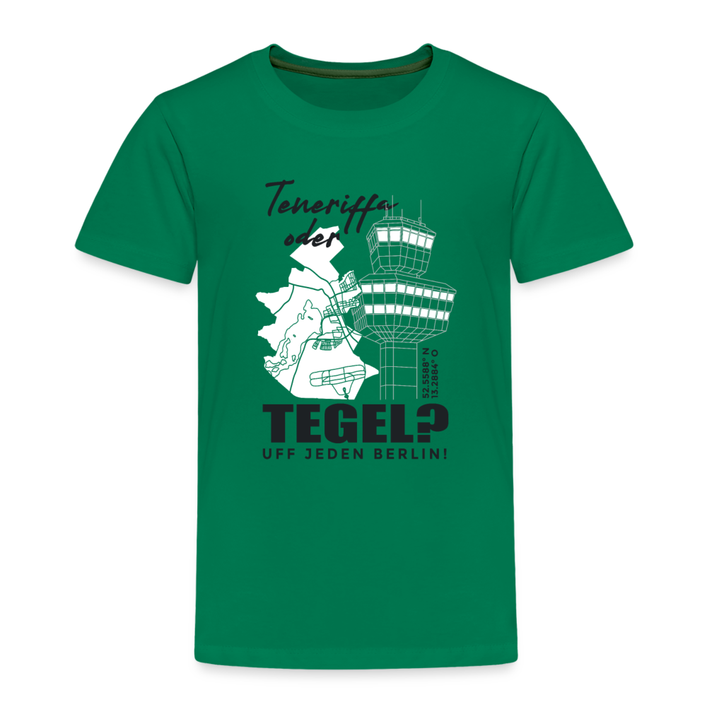 Teneriffa oder Tegel - Kinder Premium T-Shirt - Kelly Green