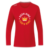 Keen Ding für'n King - Frauen Sport Langarmshirt - Rot