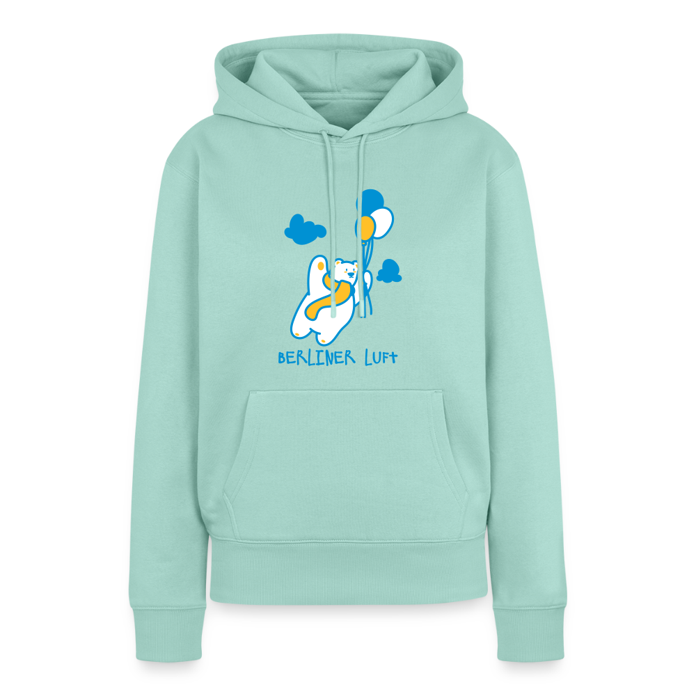Der Bär fliegt - Frauen Premium Hoodie - Mint 