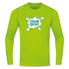 Faxen Dicke! - Männer Sport Langamshirt - Neongrün