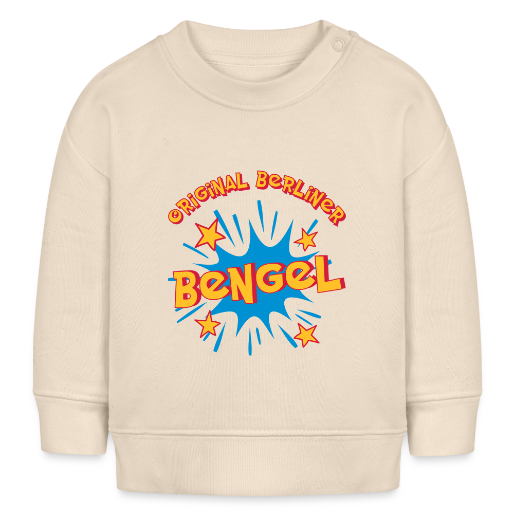 Berliner Bengel - Baby Bio Pullover - Weißgrau