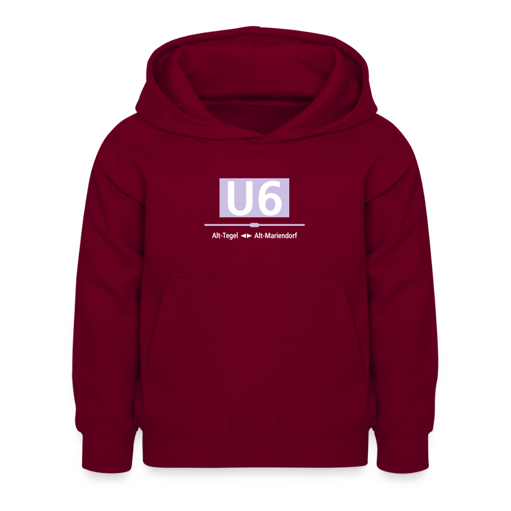 U6 - Kinder Premium Hoodie - Bordeaux