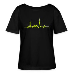 Herzschlag für Fahrradfahrer - Relaxed Rundhals Frauen Bio-T-Shirt