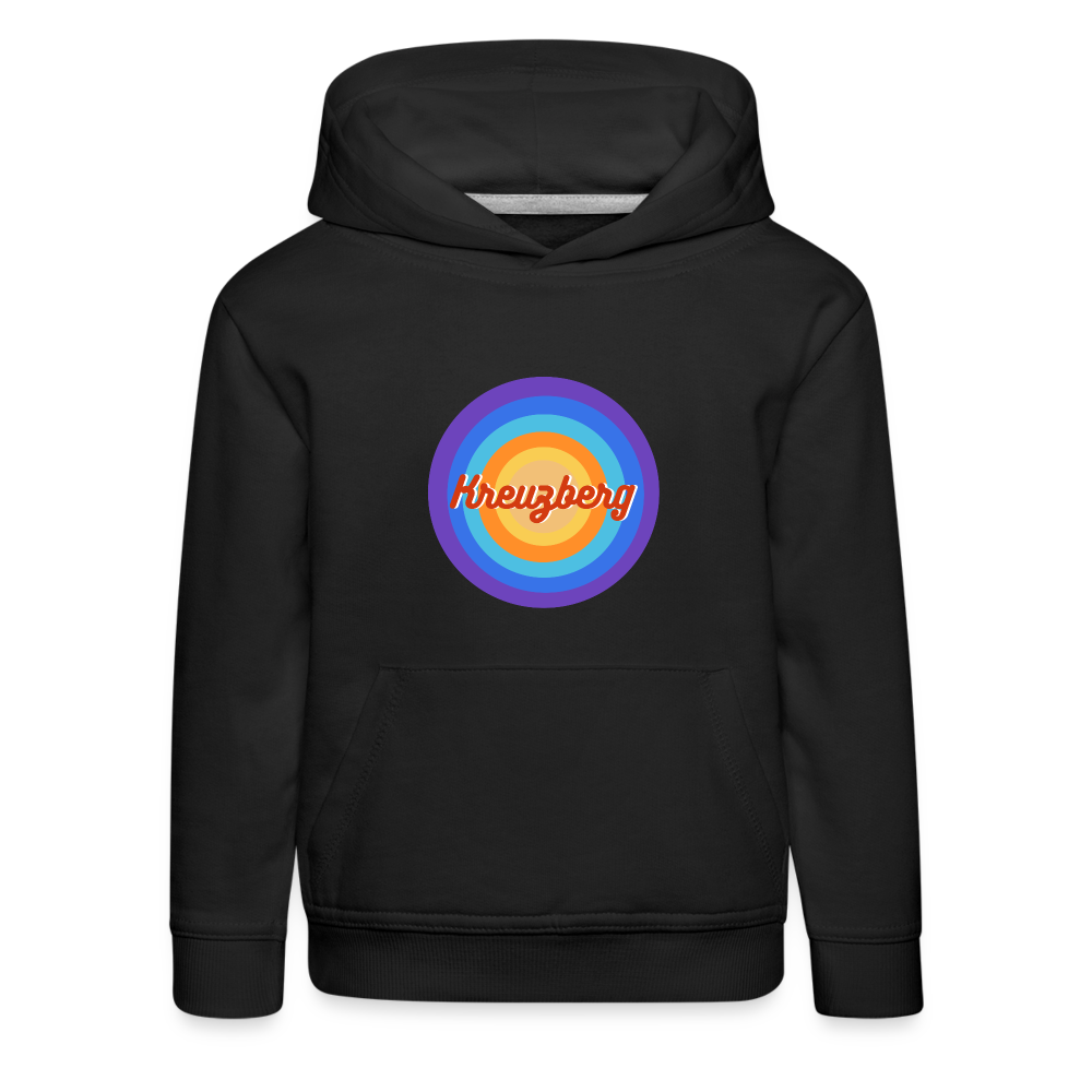 Kreuzberg Retro - Kinder Premium Hoodie - Schwarz