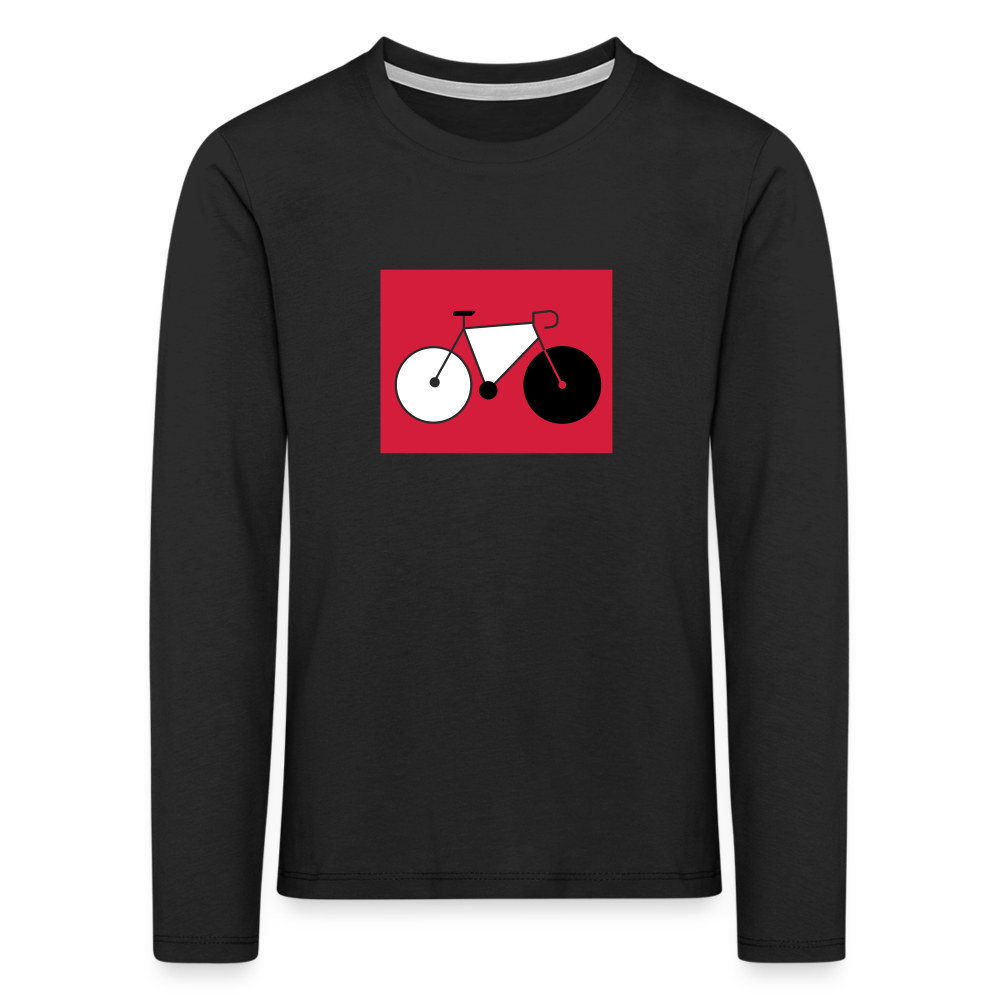 Berliner Tretmühle - Kinder Langarmshirt - Schwarz
