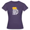 Ick kieke, staune, wunda mir, wie'n kühles Bier jefällt mir hier - Frauen Premium T-Shirt - Dunkellila