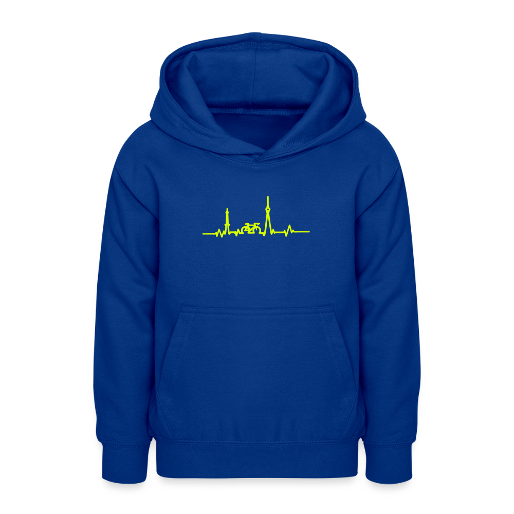 Herzschlag für Fahrradfahrer - Teenager Hoodie - Royalblau