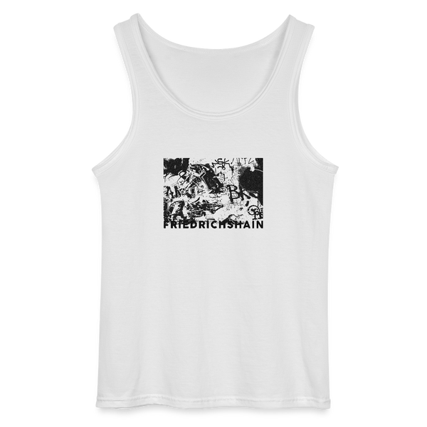 Friedrichshain Graffiti - Männer Tank Top - Weiß