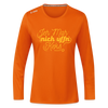 Jeh mah nich uffn Keks gelb - Frauen Sport Langarmshirt - Neonorange