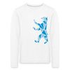 Berliner Bär Geometrie - Kinder Langarmshirt - Weiß