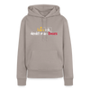 Lach ick, denkt man Böses - Frauen Premium Hoodie - Taupe