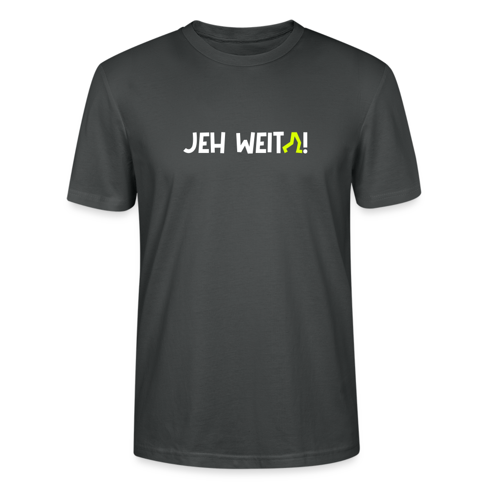 Jeh Weita! - Männer Bio T-Shirt - Anthrazit