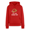 Dit is mir Schnurz Affe - Frauen Premium Hoodie - Rot