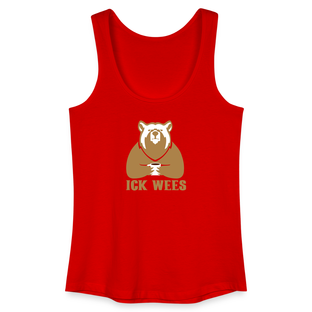 ick wees - Frauen Bio Tank Top - Rot