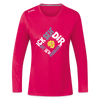 Ick seh' dir. Dit is'n Problem. - Frauen Sport Langarmshirt - dunkles Pink