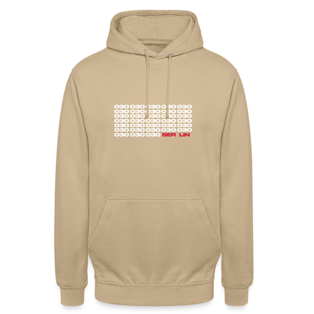 030 Berlin - Unisex Hoodie - Beige