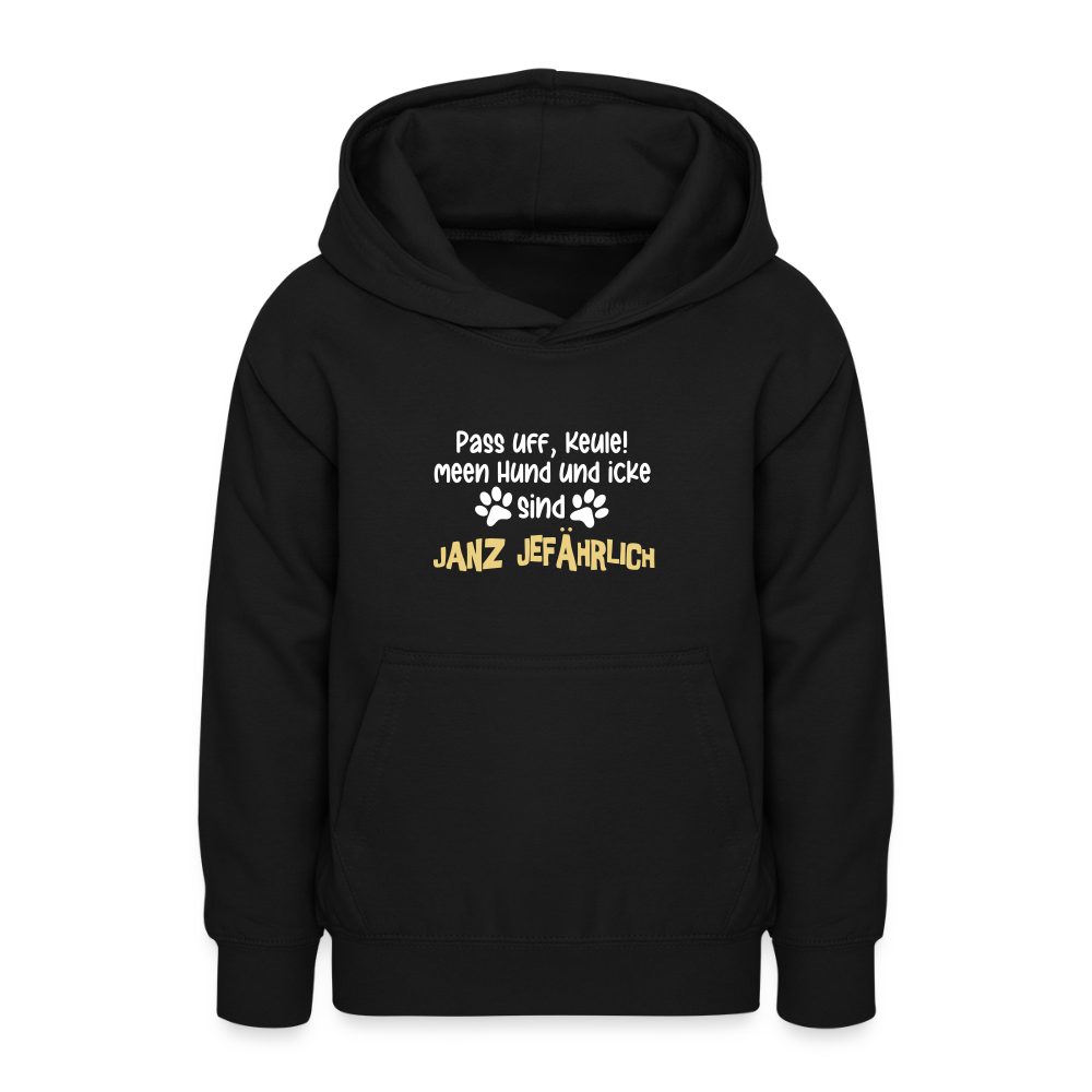 Janz Jefährlich - Teenager Hoodie - Schwarz