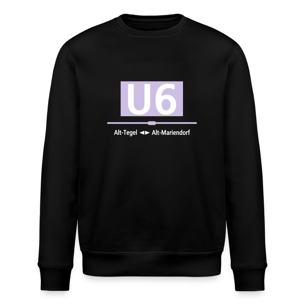 U6 - Unisex Bio Sweatshirt - Schwarz