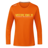 Misstrau' Kamel'n! (trinken wöchentlich) - Frauen Sport Langarmshirt - Neonorange