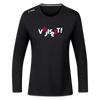 VAJISSET - Frauen Sport Langarmshirt - Schwarz