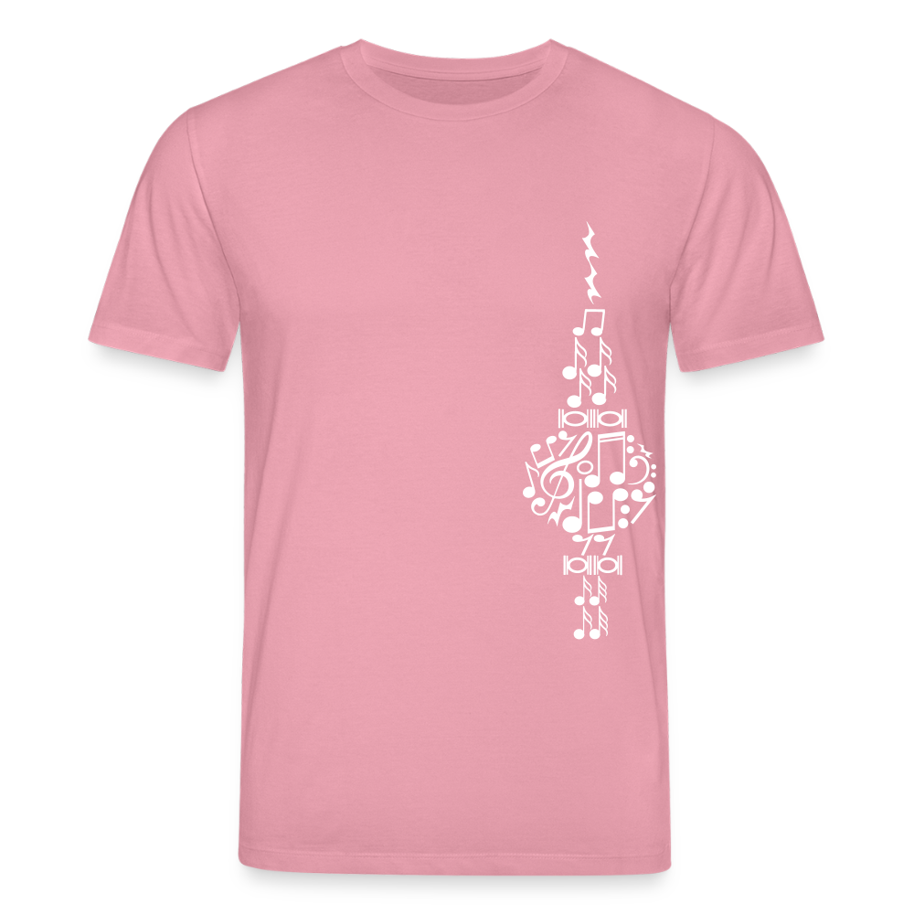 Fernsehturm der Noten - Unisex Bio T-Shirt - Lila Traum