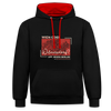 Wien Oder Wilmersdorf Uff Jeden Berlin - Kontrast Hoodie - Schwarz/Rot