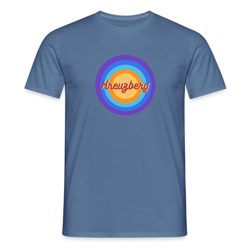 Kreuzberg Retro - Männer Premium T-Shirt - Taubenblau