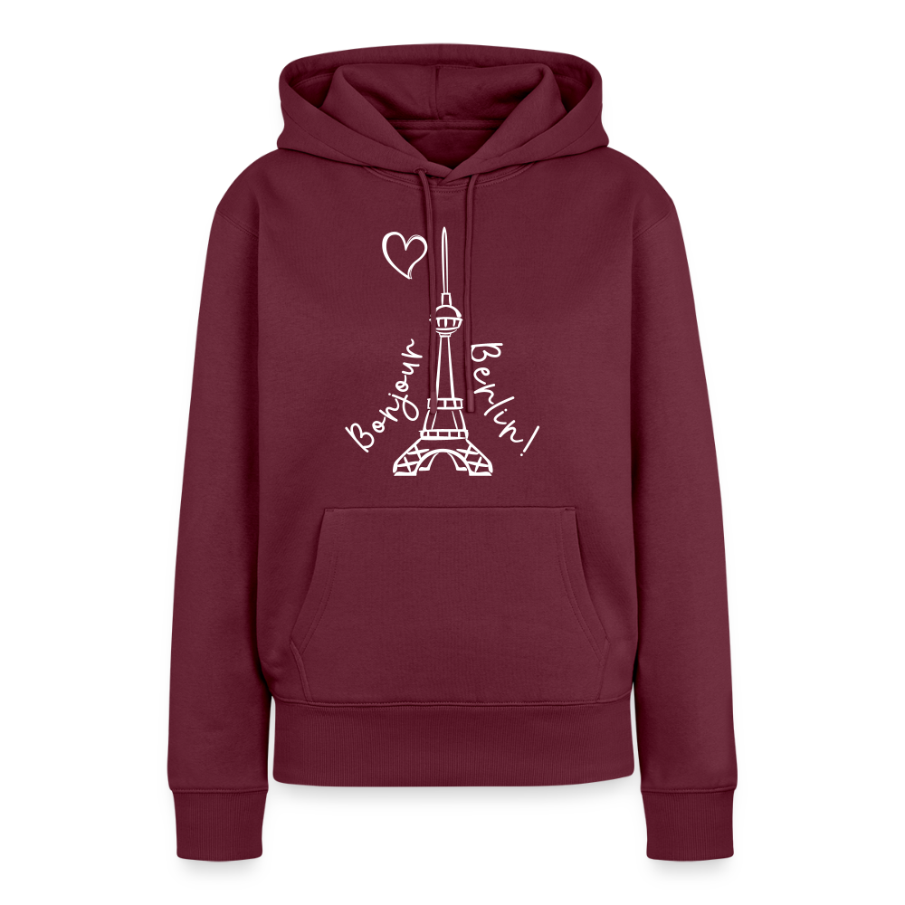 Eiffelturm in Berlin Bonjour - Frauen Premium Hoodie - Burgunderrot