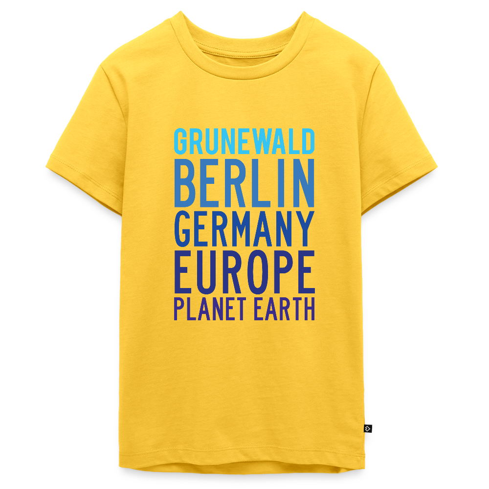 Grunewald Planet Earth - Teenager Premium T-Shirt - Gelb