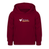 wär ick mal liejenjeblieben - Kinder Hoodie - Bordeaux