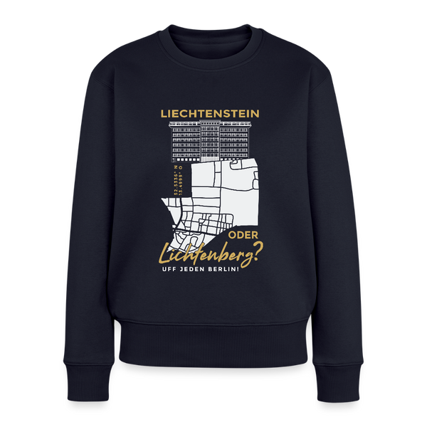 Liechtenstein oder Lichtenberg - Frauen Premium Pullover - Navy