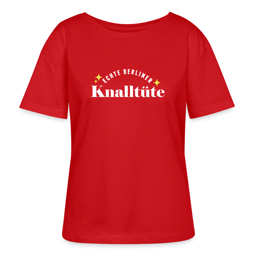 Knalltüte - Relaxed Rundhals Frauen Bio-T-Shirt - Rot