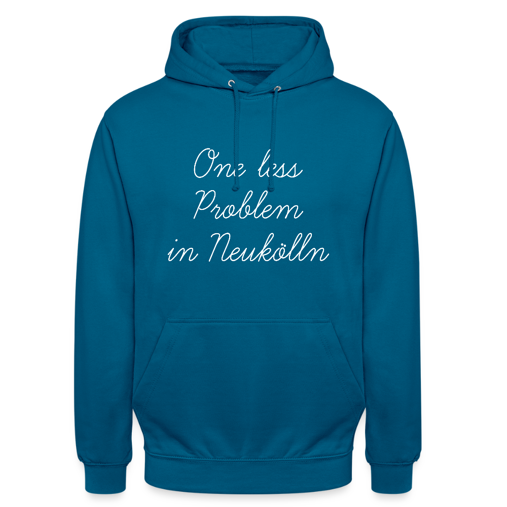 One Less Problem in Neukölln - Unisex Hoodie - Tiefseeblau