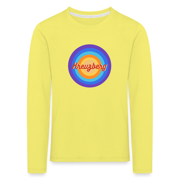 Kreuzberg Retro - Kinder Langarmshirt - Gelb