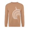 Der Turm von unten - weiß - Unisex Pullover - Mocca
