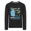 Georgien oder Gesundbrunnen - Kinder Langarmshirt - Schwarz