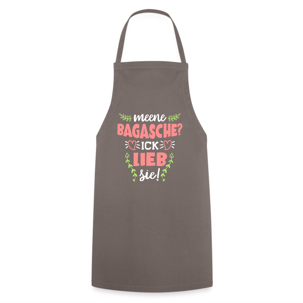Meene Bagasche Ick Lieb Sie - Kochschürze - Grau