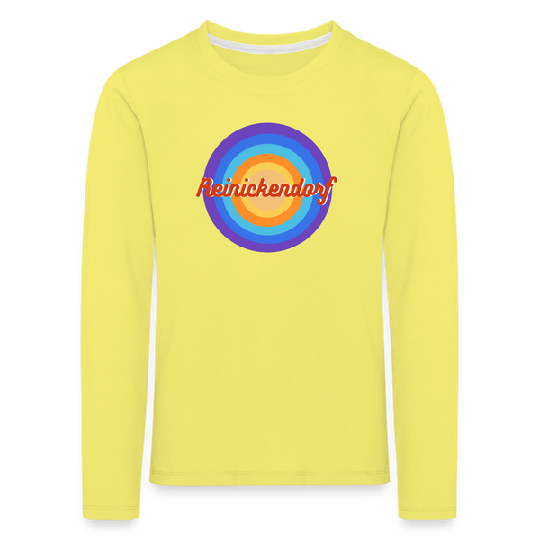 Reinickendorf retro - Kinder Langarmshirt - Gelb