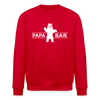 Papa Bär - Unisex Bio Sweatshirt - Rot