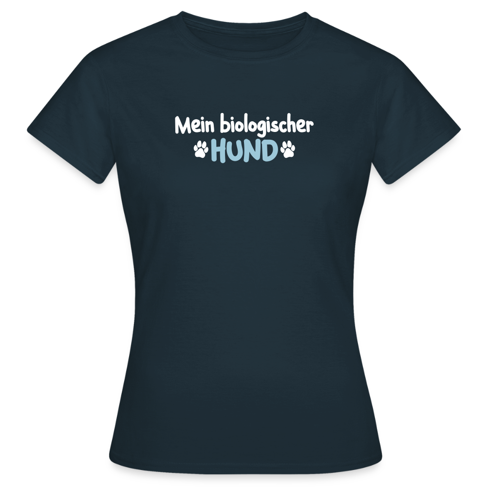 Mein biologischer Hund. - Frauen Premium T-Shirt - Navy