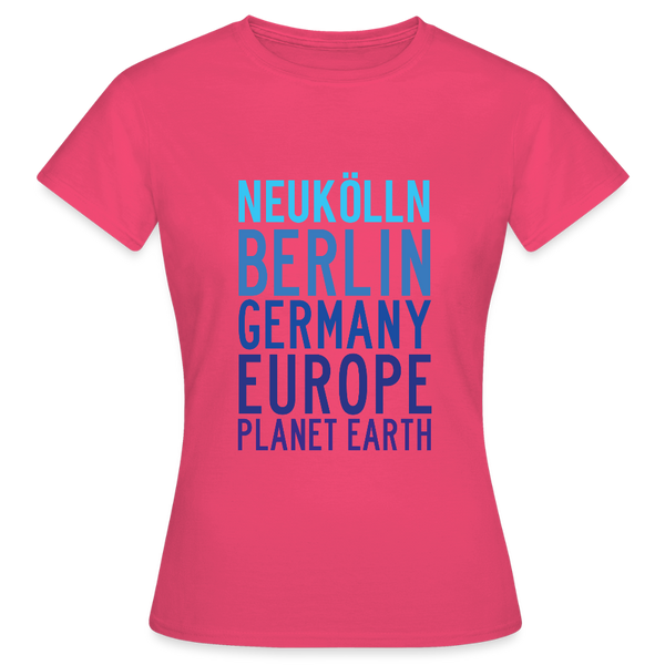 Neukölln Planet Earth - Frauen Premium T-Shirt - Azalea