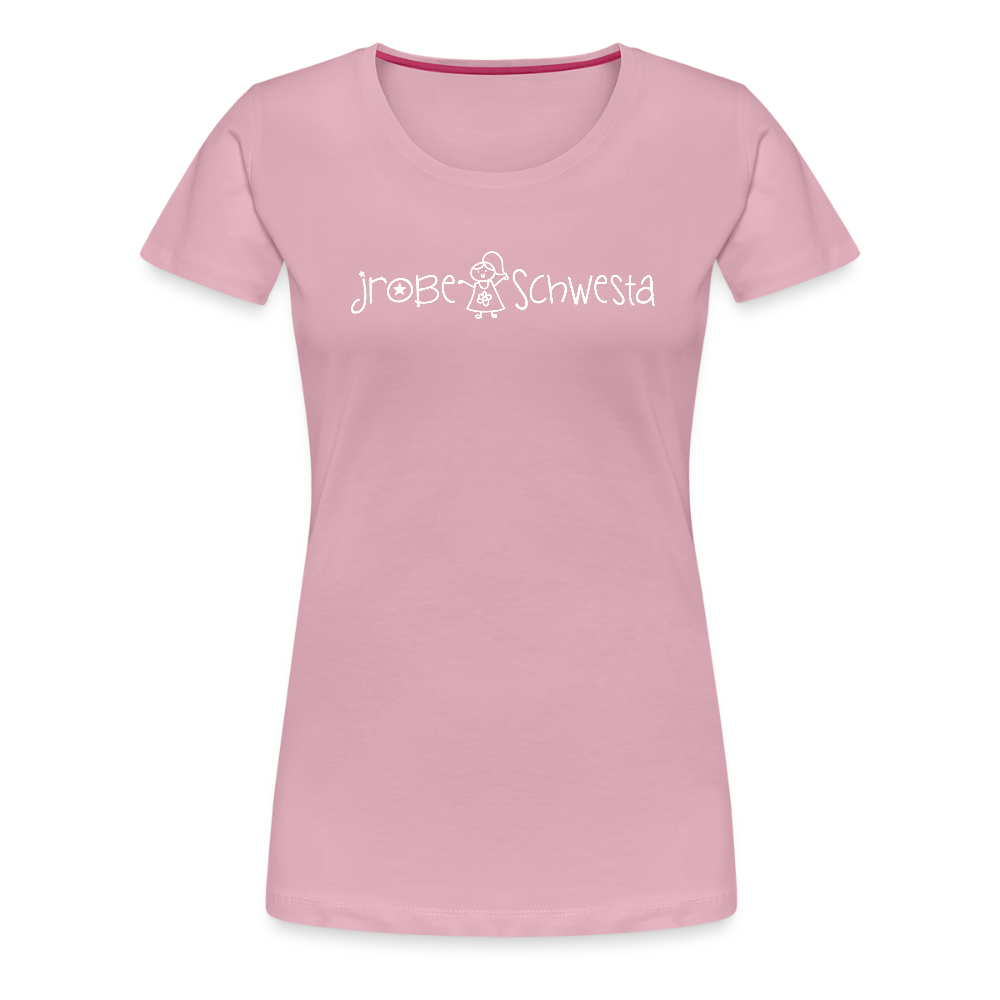 Meene Schwesta - Frauen Premium T-Shirt - Hellrosa