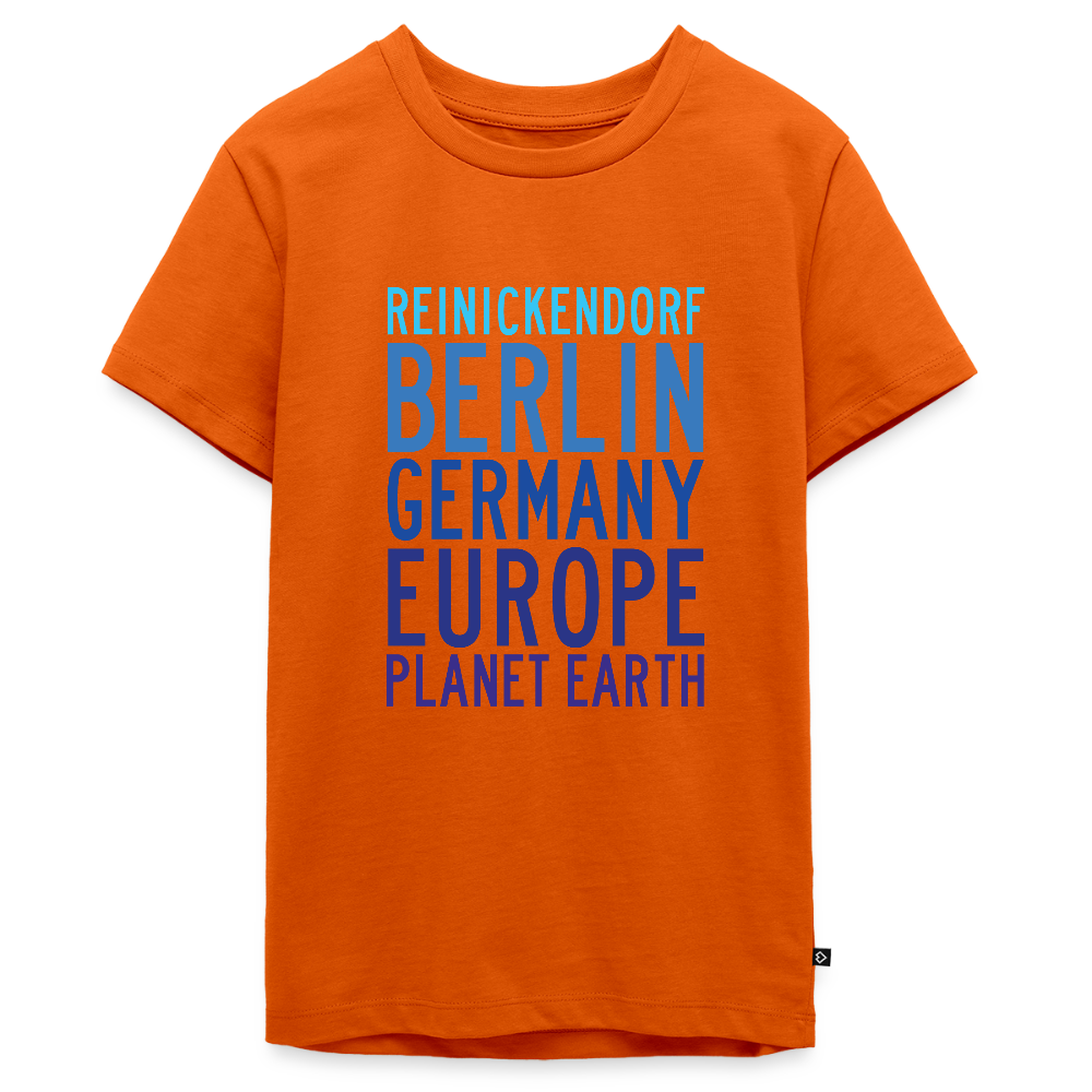 Reinickendorf Planet Earth - Teenager Premium T-Shirt - Orange