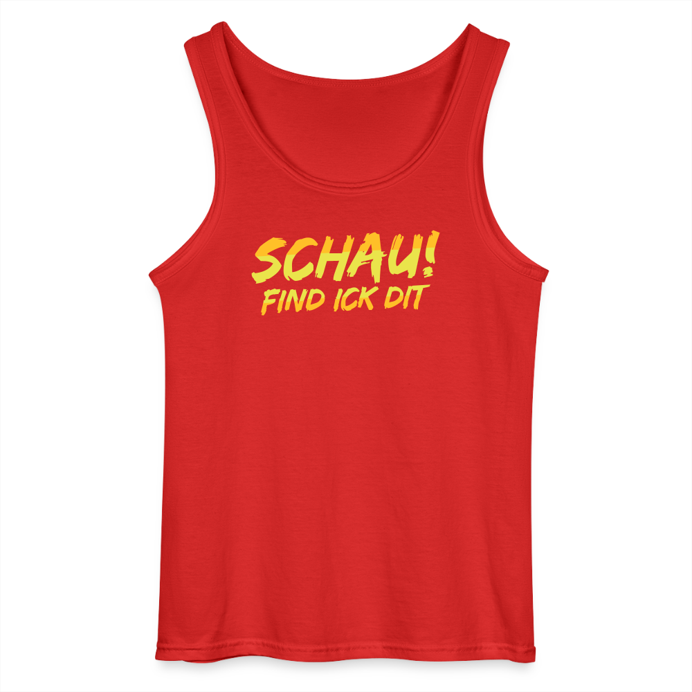 Schau! Find Ick Dit - Männer Tank Top - Rot